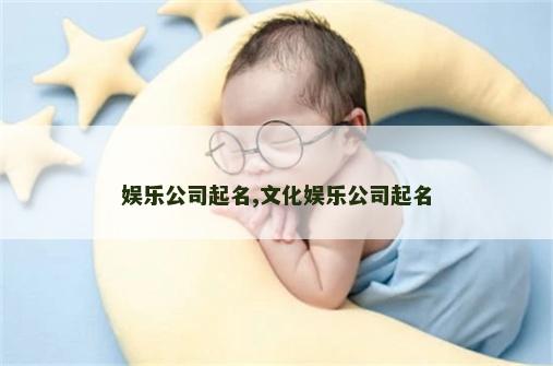 娱乐公司起名,文化娱乐公司起名