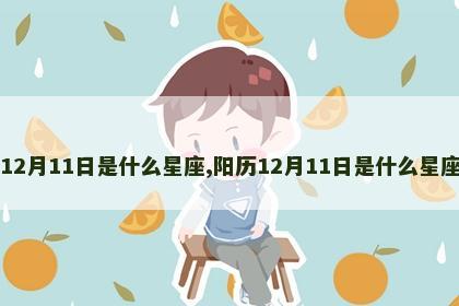 12月11日是什么星座,阳历12月11日是什么星座