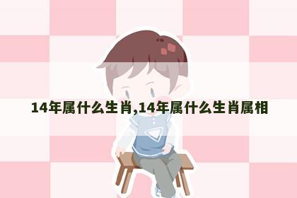 14年属什么生肖,14年属什么生肖属相